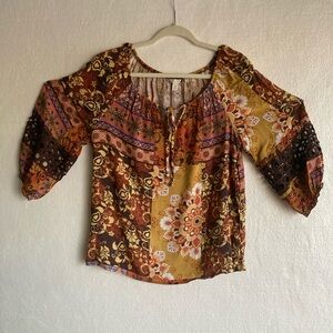 Cato Multicolor Bohemian Blouse